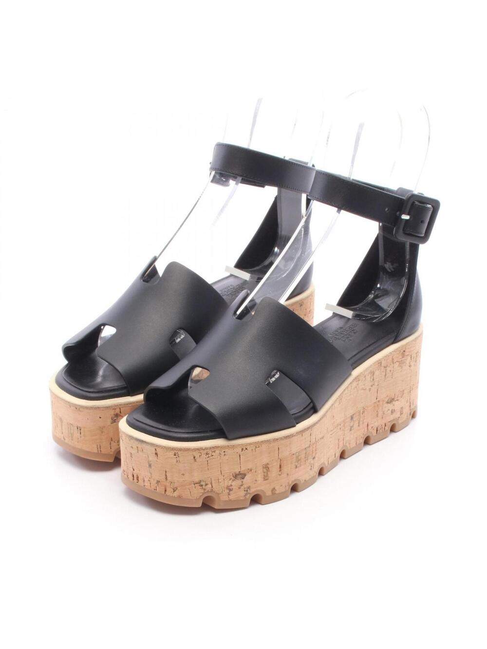 Hermes Luce 30 Wedge Sole Sandals Shoes #377095H10B